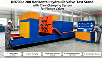 Banc d'essai hydrostatique à mâchoires de serrage DN1200 pour vannes industrielles à grand diamètre