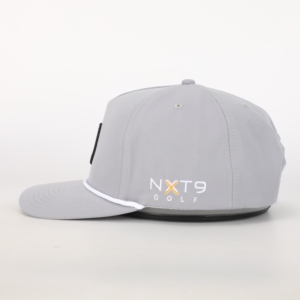 Gorra de golf deportiva Unisex blanca personalizada impermeable de nailon resistente al agua con logotipo para hombres deportes estilo Dobby Check Design - Product Image 4