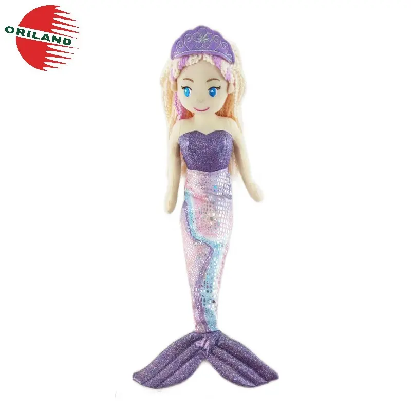 Kawaii princess mermaid dolls girls cloth dolls soft rag doll for kids gift