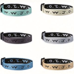 Pulseras Tejidas WWJD (¿Qué Haría Jesús?), Pulseras Cristianas, Regalo para Recaudación de Fondos de Iglesia, W.W.J.D. Pulseras de Tela - Product Image 1