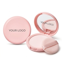 Poudre libre illuminatrice et fixatrice de maquillage rose minérale personnalisable avec logo, contrôle du sébum, translucide, SPF, légère, fini mat