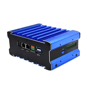 Nhúng Mini ITX không quạt IOT PC không quạt công nghiệp Mini PC Dual Lan hiển thị Rugged nhúng Linux IOT máy tính