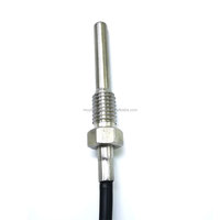 Sensor de Temperatura PT100 PT1000 de 2 Hilos con Rosca M8, Sensor RTD con Cable de Silicona