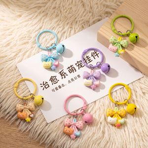 Nouvel Arrivage Porte-clés Photo Numérique 3D Coloré, Breloque de Sac en Caoutchouc Mignonne Kawaii Dessin Animé, Pendentif Polyvalent Tendance pour Filles et Étudiantes - Product Image 3