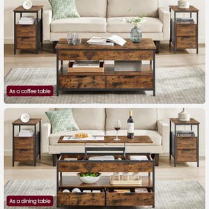 Cross-border multi-functional floor-standing coffee <b>table</b>, home indoor living room large capacity storage coffee <b>table</b>, simple - Product Image 2