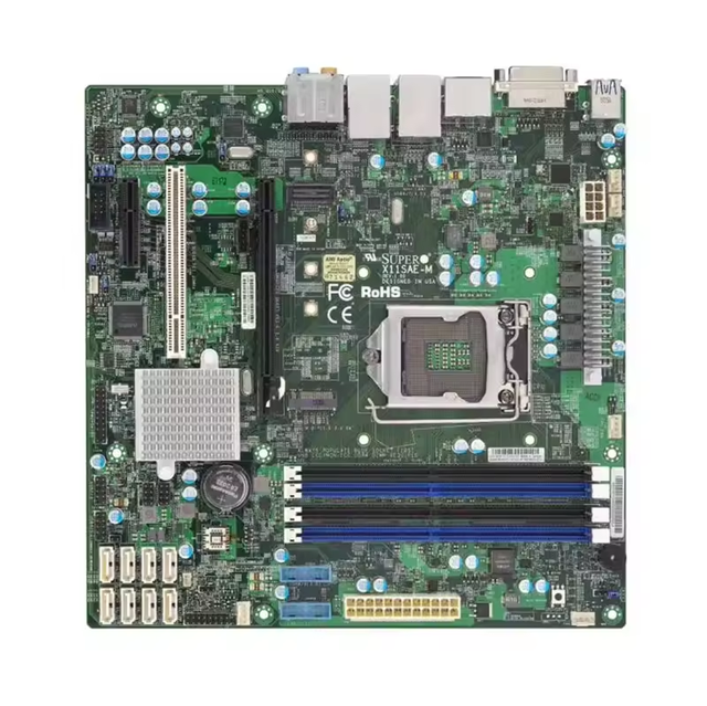 Supermicro Motherboard Intel 915 LGA1151 Xeon E3-1200 V5/v6 6th/7th Gen. Core I7/i5/i3 Series DDR4 Single X11SAE-F