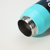 Bouteille d'eau isotherme en acier inoxydable avec bec verseur direct, couvercle hermétique en silicone et poignée portable
