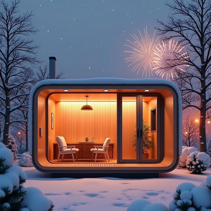 Prefab Capsulehuis Voor Koolstofvrije Gemeenschappen Groen Bouwen Standaard Energiezuinige Woningbouwproject Voor Duurzame Staalparken - Product Image 2