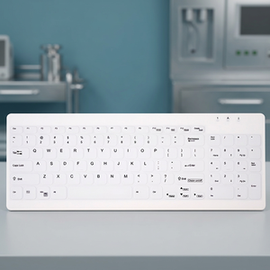 New Hospital Three-Mode Membrane Waterproof <b>Wireless</b> Type-C Silicone Desktop <b>Keyboard</b> - Product Image 1