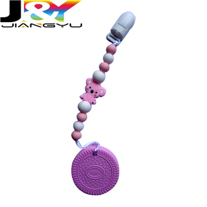 Alivio del dolor Biscult Cookie Baby Mordedor Dentición Juguetes con chupete Clip Holder para bebés 6-18 <span class=keywords><strong>meses</strong></span> - Product Image 6