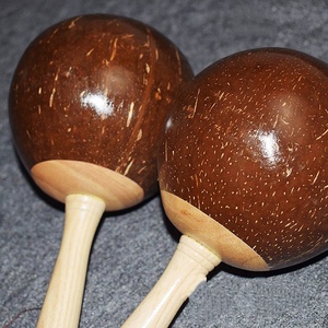 Wholesale Orff Percussion <b>Instrument</b> Wooden Coconut Maracas Children Rhythm <b>Instruments</b> Shakers <b>Musical</b> <b>Instrument</b> Tool Toys - Product Image 4