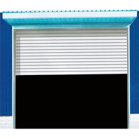 Puerta de pantalla de espejo negro sin marco automática moderna, vidrio templado resistente a huracanes con motor para uso en exteriores