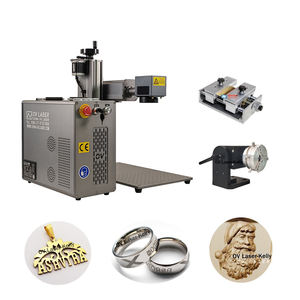 Máquinas de grabado láser de 100W, máquina grabadora láser de fibra de piedra de Metal 3D, máquina de grabado láser de fibra de anillo de oro EZCAD3 - Product Image 1