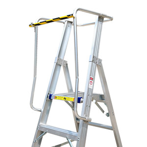 3 đến 15 bước Chất lượng cao đôi bên nhôm làm việc nền tảng thang - Product Image 5