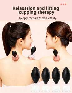 Directo de Fábrica, Dispositivo de Masaje para Terapia de Cuidado de la Piel 2025, Juego de Copas con Forma de <span class=keywords><strong>Granada</strong></span> Negra, Juguete Sexual - Product Image 5