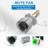 Prix d'usine 60w Faro Luces Led Automotriz 7200lm H7 Moto H4 Led H11 Lumières H7 Phare Antibrouillard D3s Ampoule