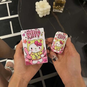 Phim hoạt hình kuromi Hello Kitty thuốc lá trường hợp và nhẹ hơn thiết lập Windproof gas hồng ngọn lửa nhẹ hơn - Product Image 5