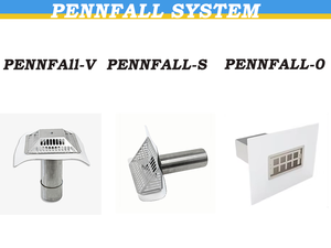 PENNROOF PENNFALL-S Premium – Siphon d'évacuation latérale mural moderne en acier inoxydable pour eaux <span class=keywords><strong>de</strong></span> <span class=keywords><strong>pluie</strong></span>, durable et haute résistance pour bâtiments - Product Image 5