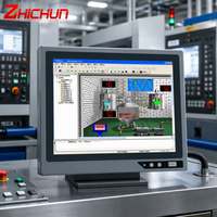 Panneau de commande CNC 15,6 pouces IP65 avec interrupteur frontal, écran capacitif PLC, moniteur d'affichage industriel, PC industriel