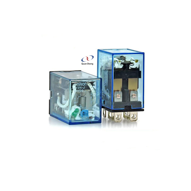 Original  LY2N-J Small Intermediate Relay 2 Open 2 Closed 8 Pin 10A with Light 24VDC LY2N-J