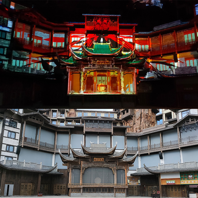 Outdoor Building Mapping Projector Huge Building 3D Holographic Projection System Dynamic