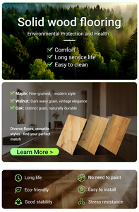 พื้นไม้เนื้อแข็ง Hickory กันน้ำปรับแต่งได้พื้นไม้เนื้อแข็ง Hickory สำหรับห้องนั่งเล่นพื้นที่ห้องนอน - Product Image 5