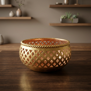 Support de bougie votive en fer forgé fait main Sonnet Decor, impression numérique 1 couleur, modèle 3009, écologique, imperméable, pour la maison et Noël - Product Image 1
