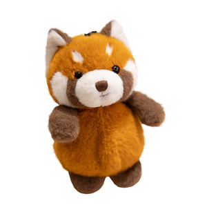 EZBABY Adorable petit panda en peluche courte extensible en coton PP, hauteur 11-30 cm, porte-clés poupée raton laveur, vente en gros pour jeunes, à partir de 5 ans - Product Image 5
