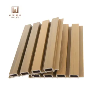 Fluted Outdoor WPC Wall Panel Exterior Outdoor Wall Cladding Panel