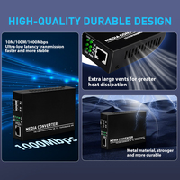 Convertisseur de média Ethernet Gigabit ZOERAX, émetteur-récepteur à fibre optique avec 1 transceiver modulaire SFP LC 1,25 Gbit/s
