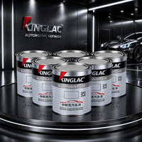 Peinture automobile acrylique 1K couleur noire, haute couvrance, pour réparation automobile, vente en gros, fourniture OEM pour concessionnaires