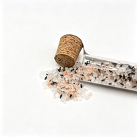 Sel de bain minéral himalayen biologique relaxant OEM, sel de bain aromathérapeutique en bouteille, huile essentielle d'aromathérapie à la rose, sel de bain pour le corps