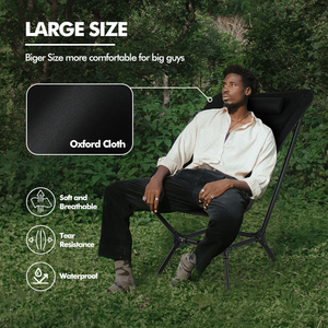 Sedia da Campeggio KingGear Moderna e Leggera in Lega di Alluminio e Tessuto Oxford, Pieghevole e Regolabile, <span class=keywords><strong>per</strong></span> Spiaggia e Campeggio - Product Image 2