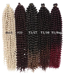 Cheveux à tresser torsadés africains haute température 18 pouces, les plus vendus à l'international, faciles à tresser, 150g, double trame machine - Product Image 5