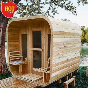 New Design Whole Piece <strong>Wood</strong> Red <strong>Cedar</strong> 6 Person Traditional Wet Cube Outdoor Sauna Room <strong>for</strong> <strong>Sale</strong> - Product Image 4
