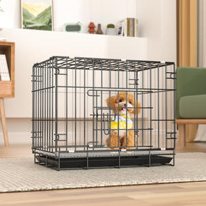 Evcil Köpekler İçin Ev Tipi Kafes Çift Kapılı Katlanabilir <span class=keywords><strong>Metal</strong></span> Köpek Kafesleri H0Qjw Katlanabilir <span class=keywords><strong>Metal</strong></span> Köpek Çiti - Product Image 2