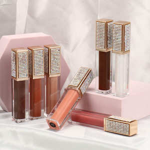 Luxury with diamonds <strong>cosmetics</strong> <strong>import</strong> <strong>china</strong> wholesale custom vendor private label lipgloss matte cheap lipstick liquid lip stick - Product Image 3