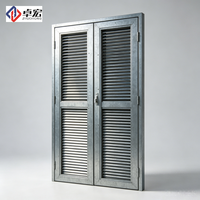 Fenêtre à persiennes en acier robuste pour la dissipation de la chaleur, fenêtre de ventilation en métal pour usage industriel