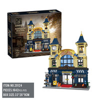 Set de Bloques de Construcción Modulares XMORK Factory Nostalgic Station, 1642 Piezas, Juguete de Ensamblaje DIY, Compatible con Ladrillos Pequeños, Regalo de Navidad