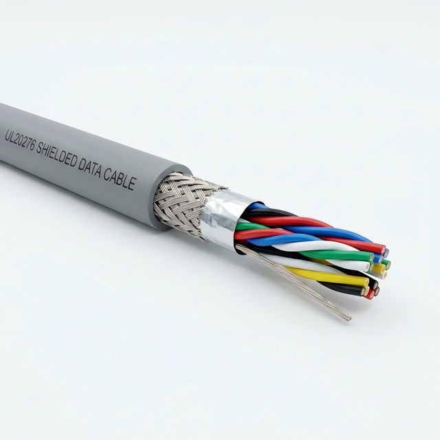UL20276 Multi-Pair Shielded Cable 24AWG 30V 80C Tinned Copper Core for RS-232 Data Transmission and Computer CAD/CAM Application