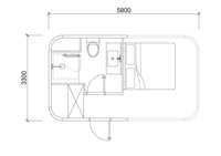 Maison de conteneur de petite ferme modulaire de luxe moderne écologique imperméable 2026, kit de camping instantané, capsule de sommeil, chalet préfabriqué