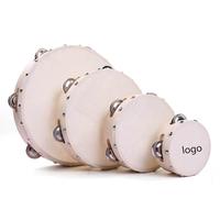 Birch Wood Eco-Friendly Handmade Sheepskin Drum Head Diverse Tones Durable Design for Children Early Adult Music Education