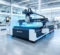 Machine de gravure CNC à changement d'outil automatique haute efficacité 2040 ATC 4*8 pieds pour l'industrie du travail du bois et des portes d'armoires