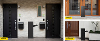 Armoire de boîte aux lettres en acier inoxydable avec serrure Boîte postale sécurisée à compartiments multiples pour appartement/bureau Conception antivol résistante aux intempéries