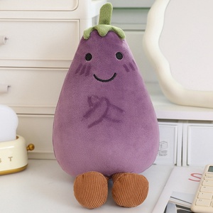 Portachiavi in Peluche EZBABY Serie <span class=keywords><strong>J</strong></span> C, Ornamento a Forma di Melanzana per Ragazze, Super Morbido in Cotone PP, Adorabile Giocattolo Portachiavi per Festività - Product Image 2
