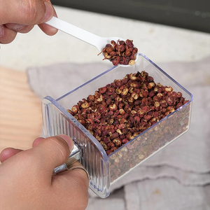 Kitchen Seasoning <b>Box</b> with Door <b>Storage</b> and Organization Jars Wall Mounted Condiment Organizer for Spices for Home or <b>Camping</b> - Product Image 4