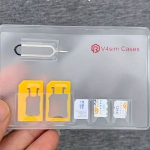 Porte-cartes de crédit et de carte SIM fin et souple en PVC transparent - Product Image 6