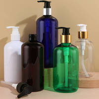 Ensemble de flacons cosmétiques en plastique PET personnalisés de luxe vides de 200 ml, 250 ml, 350 ml, 500 ml pour toner, lotion, sérum, crème pour le visage