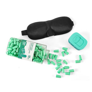 Vente en gros de 100 paires de bouchons d'oreilles en mousse PU douce et confortable, insonorisants, avec masque pour les yeux - Product Image 4