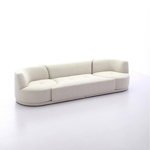 Divano Moderno di Lusso in <span class=keywords><strong>Velluto</strong></span> per Soggiorno, Divano Girevole a Parete, Arredamento Affidabile in Tessuto - Product Image 2